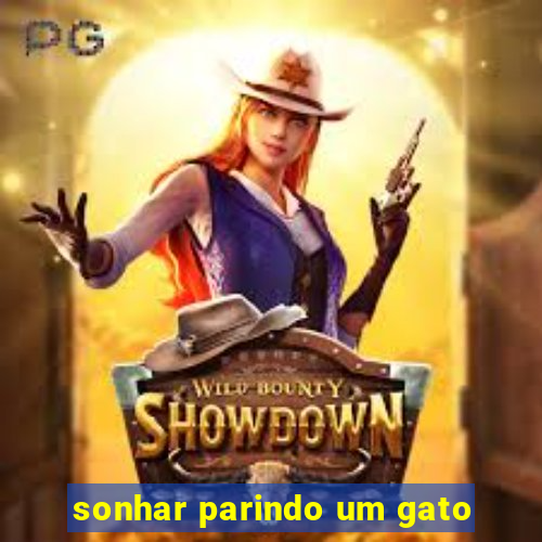 sonhar parindo um gato