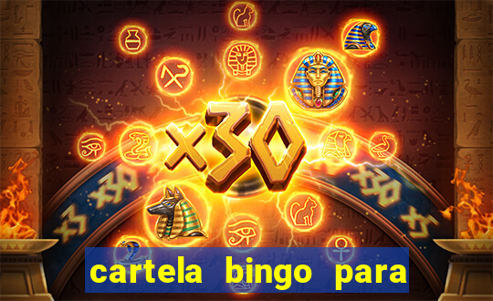 cartela bingo para cha de cozinha imprimir gratis