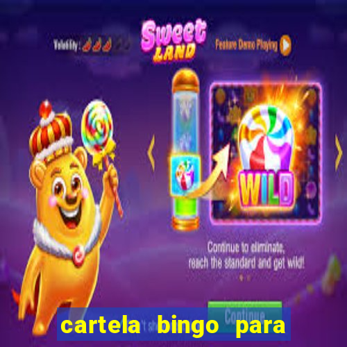 cartela bingo para cha de cozinha imprimir gratis