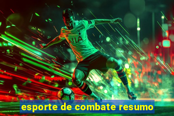 esporte de combate resumo