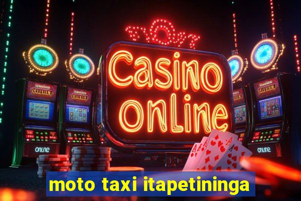 moto taxi itapetininga