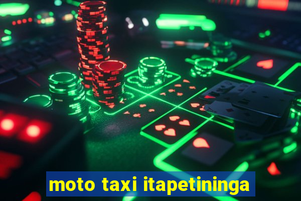 moto taxi itapetininga