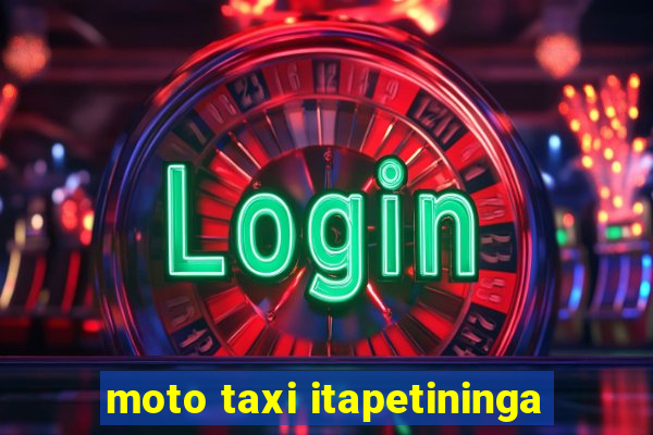 moto taxi itapetininga