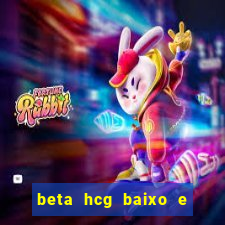 beta hcg baixo e gravidez evoluiu