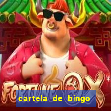 cartela de bingo pra imprimir