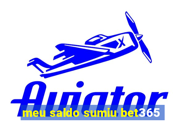 meu saldo sumiu bet365