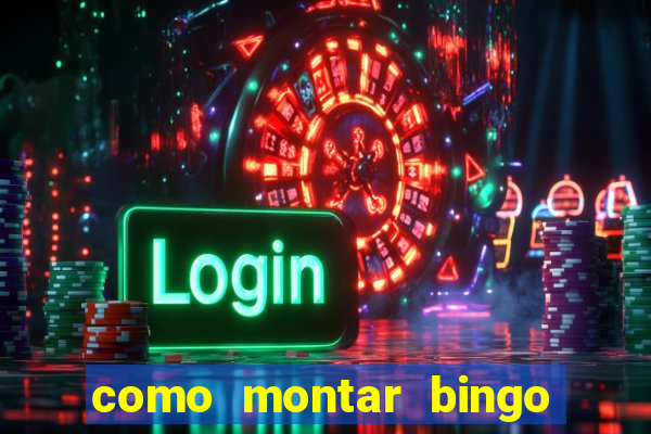 como montar bingo brinquedos toia