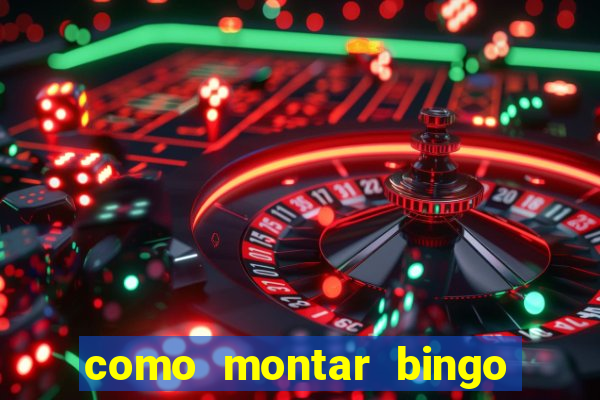 como montar bingo brinquedos toia