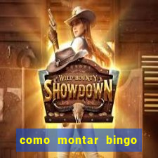 como montar bingo brinquedos toia