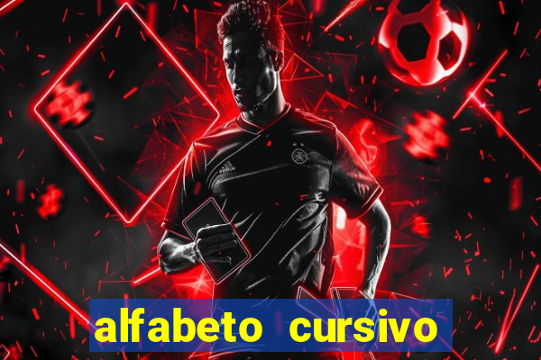 alfabeto cursivo para treinar caligrafia