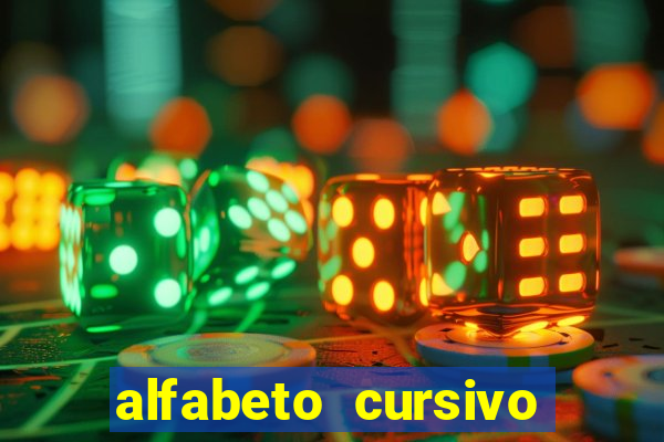 alfabeto cursivo para treinar caligrafia