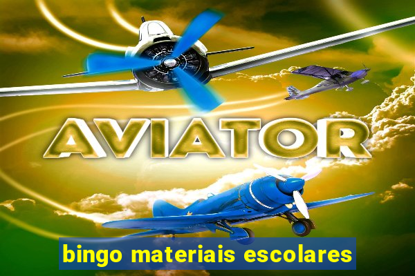 bingo materiais escolares