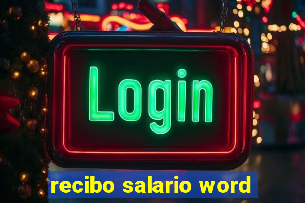 recibo salario word