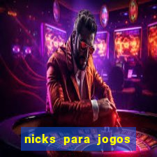 nicks para jogos de tiro