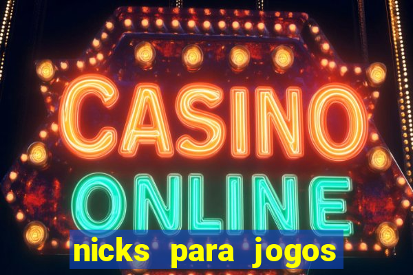 nicks para jogos de tiro