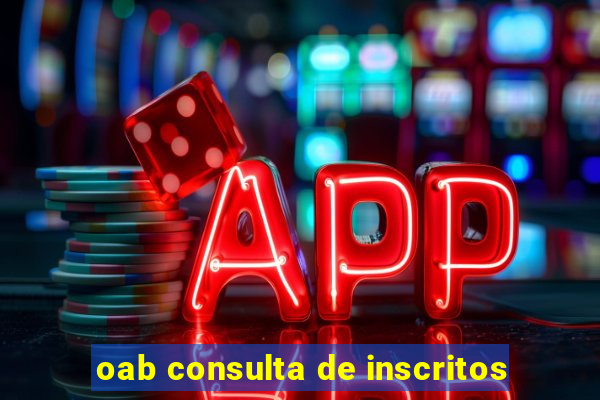 oab consulta de inscritos