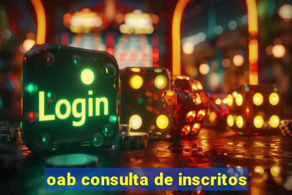 oab consulta de inscritos