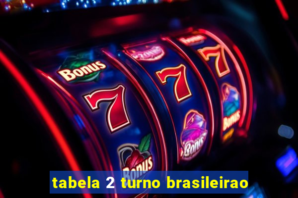 tabela 2 turno brasileirao