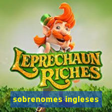 sobrenomes ingleses