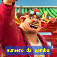 numero da pomba jogo do bicho