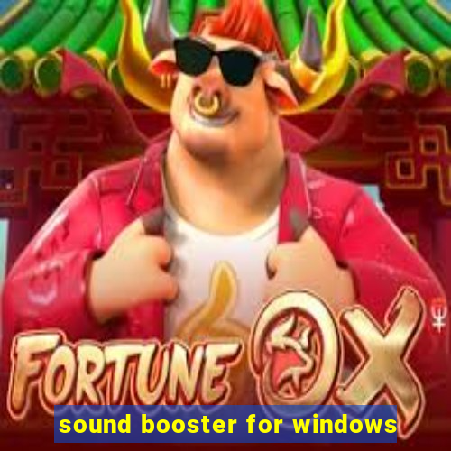 sound booster for windows