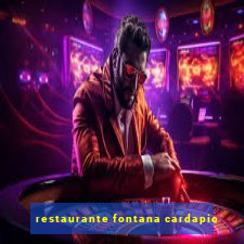 restaurante fontana cardapio