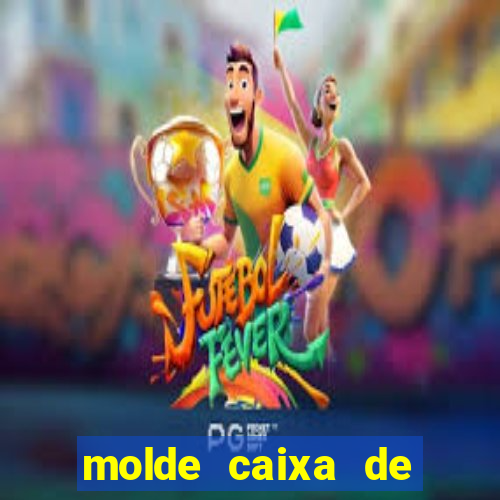 molde caixa de baralho png