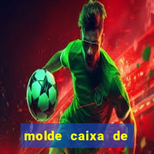 molde caixa de baralho png