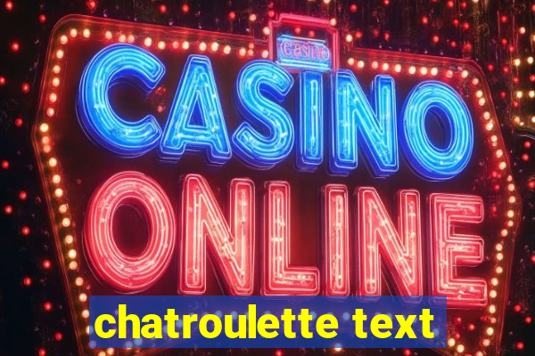 chatroulette text