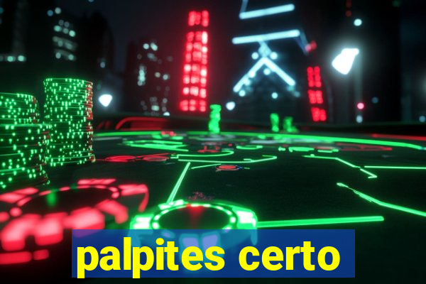 palpites certo