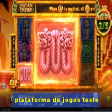 plataforma de jogos teste