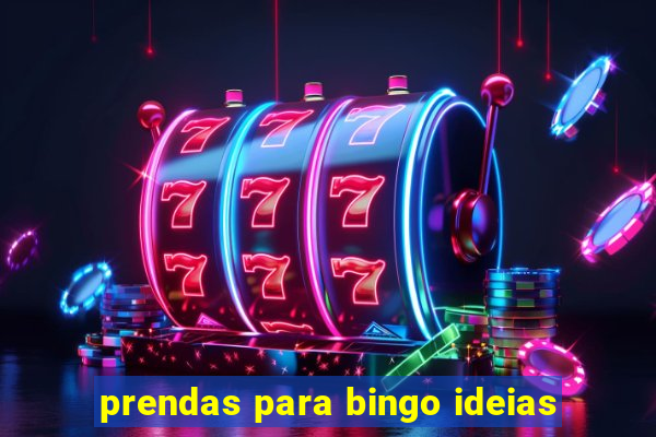 prendas para bingo ideias