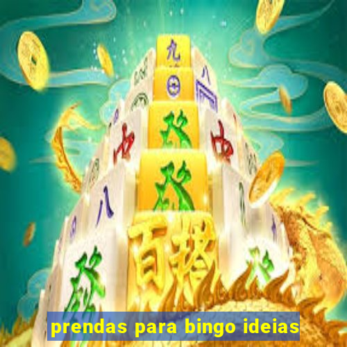 prendas para bingo ideias