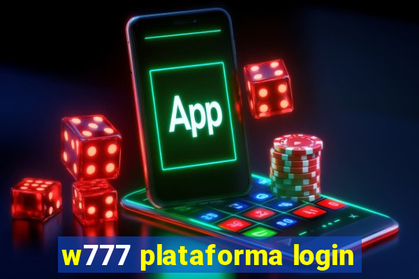 w777 plataforma login