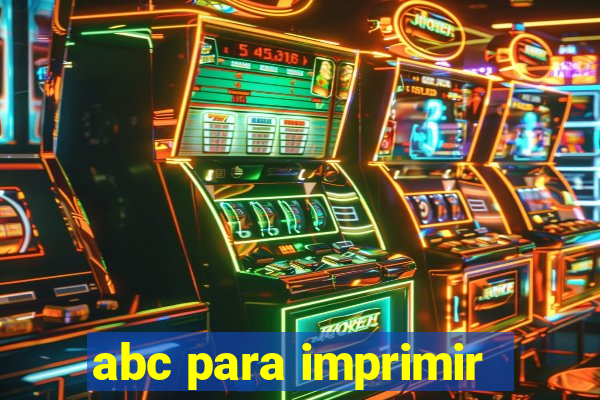 abc para imprimir