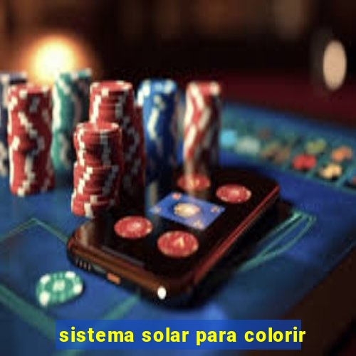 sistema solar para colorir