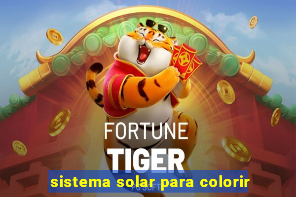 sistema solar para colorir