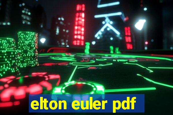 elton euler pdf