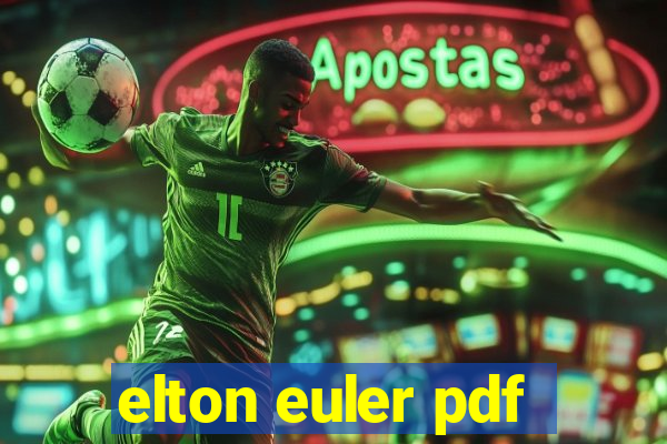 elton euler pdf