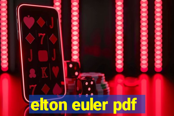 elton euler pdf