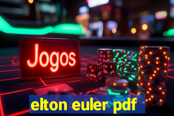 elton euler pdf