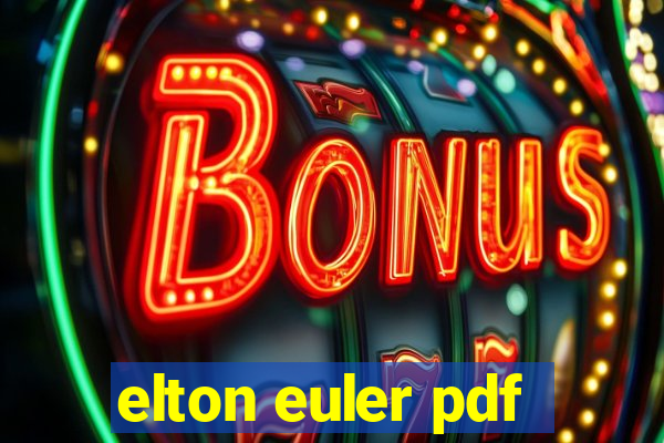 elton euler pdf