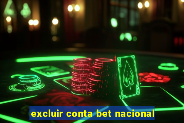 excluir conta bet nacional