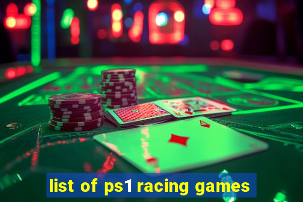 list of ps1 racing games