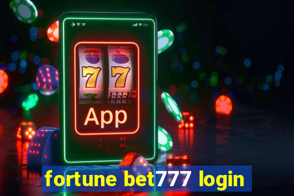 fortune bet777 login