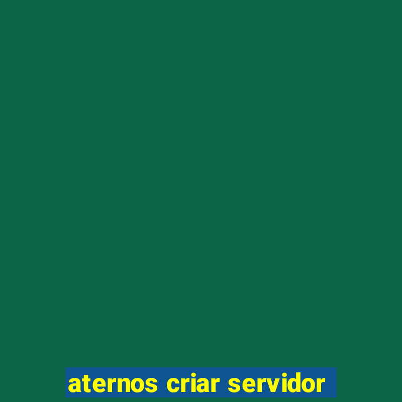 aternos criar servidor