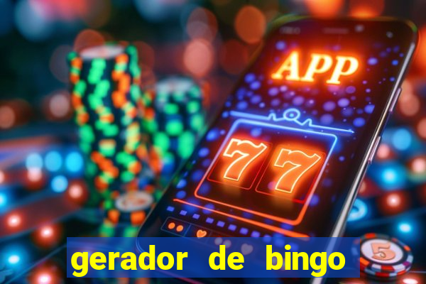 gerador de bingo de palavras