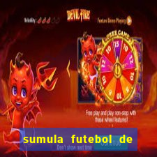 sumula futebol de campo word