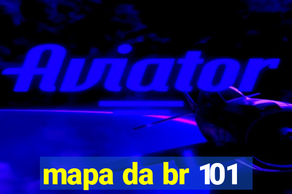 mapa da br 101