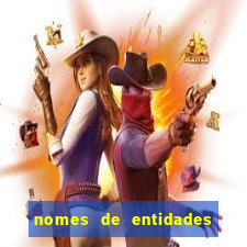 nomes de entidades do mal